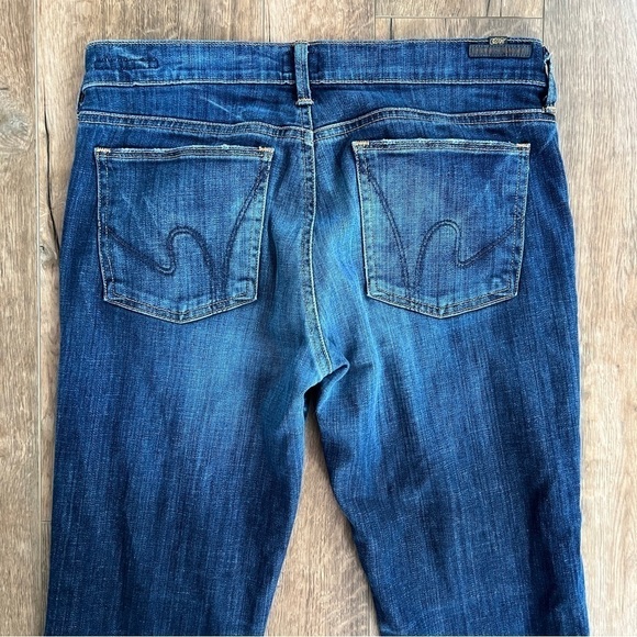 Citizens Of Humanity Dita Mid Rise Straight Petite Bootcut Leg Jeans Size 30 - Picture 7 of 13